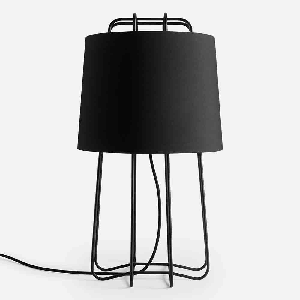 Lampe à poser Perimeter en béton et laiton