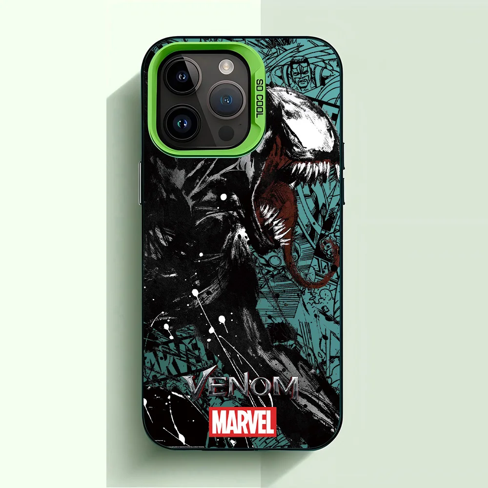 Coque de téléphone anti-chute mate Lovely Venoms pour iPhone 17, 17e, 16e, 16, 15, 14, 13, 12, 11 mini, Pro Max, X, XR, XSMAX, Air Plus image 5