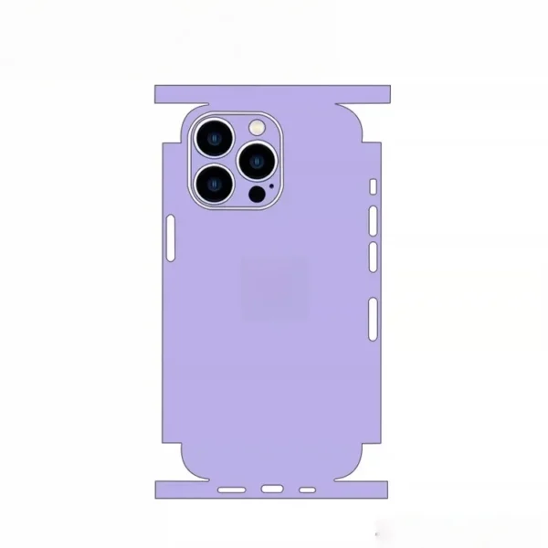 Film de protection arrière anti-rayures et skin adhésif pour iPhone vue 2