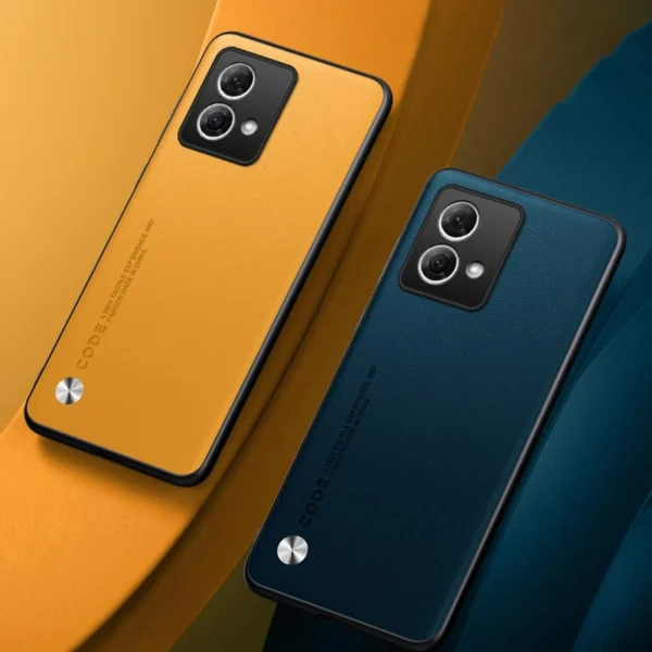 Étui de Luxe en Cuir PU et Silicone pour Motorola Moto G84 5G vue 2