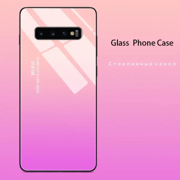 Coque de Protection Arrière Rigide en Verre Trempé pour Gamme Galaxy vue 2