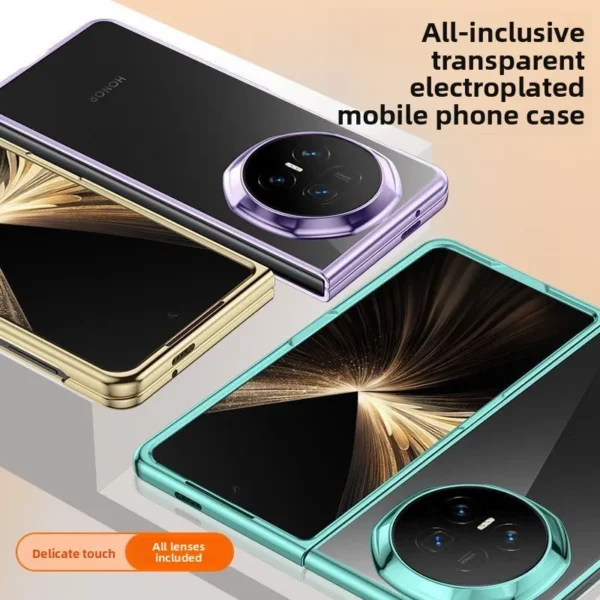 Coque de Protection Transparente et Galvanisée pour Honor Magic V3 / V5 vue 2