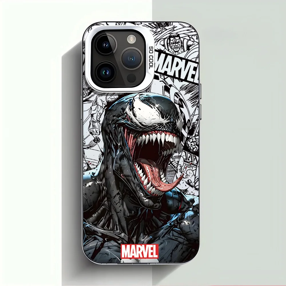Coque de téléphone anti-chute mate Lovely Venoms pour iPhone 17, 17e, 16e, 16, 15, 14, 13, 12, 11 mini, Pro Max, X, XR, XSMAX, Air Plus image 3