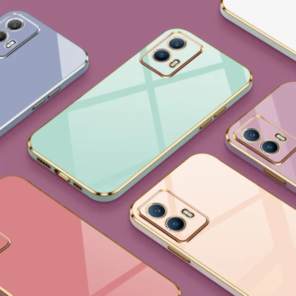 Coque de protection en silicone souple avec effet placage luxueux pour Motorola Moto vue 2
