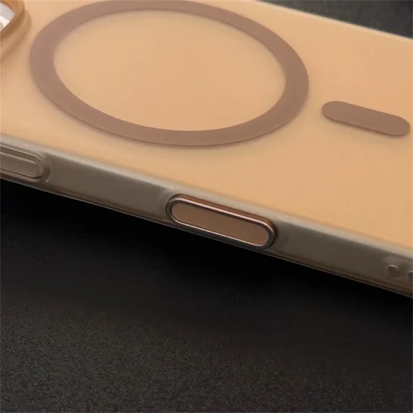 Autocollant en verre métallique et bouton de commande pour iPhone vue 2