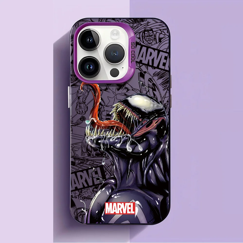 Coque de téléphone anti-chute mate Lovely Venoms pour iPhone 17, 17e, 16e, 16, 15, 14, 13, 12, 11 mini, Pro Max, X, XR, XSMAX, Air Plus image 4