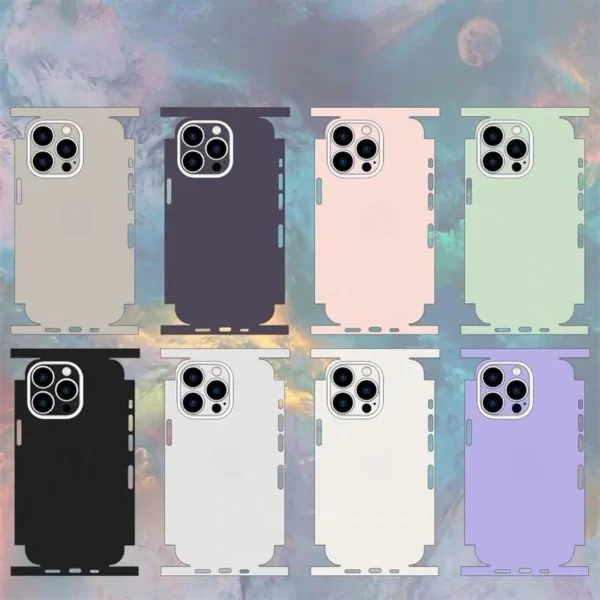 Film de protection arrière anti-rayures et skin adhésif pour iPhone