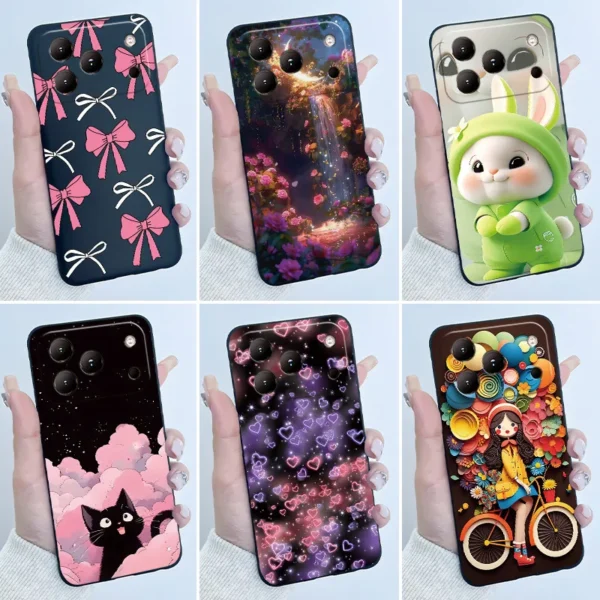 Coque Souple en Silicone Motif Lapin Amoureux pour BlackView Wave 7C