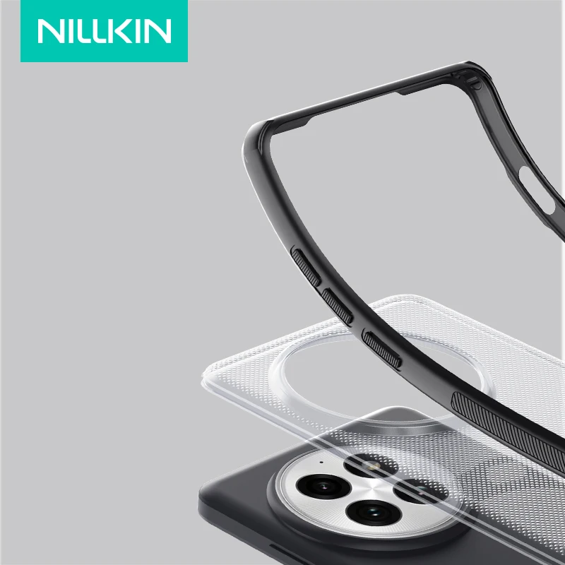 Coque Magnétique Nillkin Super Frosted Shield Pro pour OnePlus 13 5G - Noir Givré Transparent image 4
