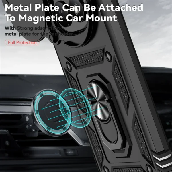 Coque de Protection Magnétique avec Support Voiture pour Redmi Note 15 Pro vue 2
