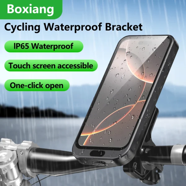 Support de Téléphone pour Moto et Vélo Anti-Vibration avec Rotation 360°