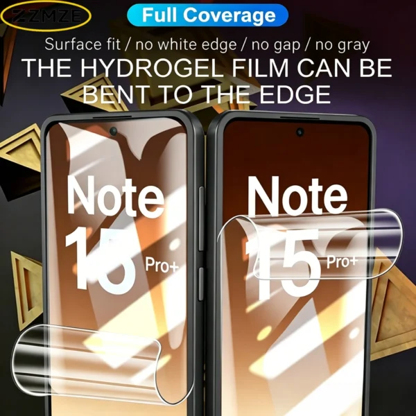 Lot de 4 Films Hydrogel HD pour Xiaomi Redmi Note vue 2
