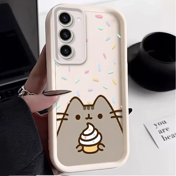 Coque de téléphone motif chat Pusheen pour Samsung Galaxy vue 2