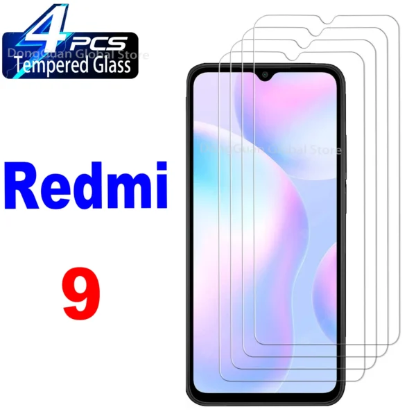 Film de Protection d'Écran en Verre Trempé pour Xiaomi Redmi 9