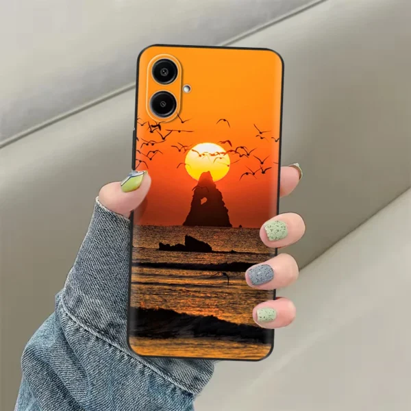 Coque en Silicone Souple avec Impression Florale pour Samsung Galaxy A07 4G vue 2
