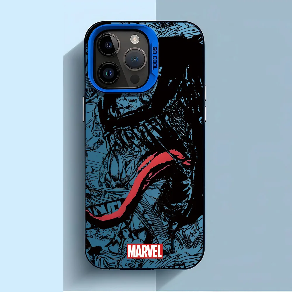 Coque de téléphone anti-chute mate Lovely Venoms pour iPhone 17, 17e, 16e, 16, 15, 14, 13, 12, 11 mini, Pro Max, X, XR, XSMAX, Air Plus image 6