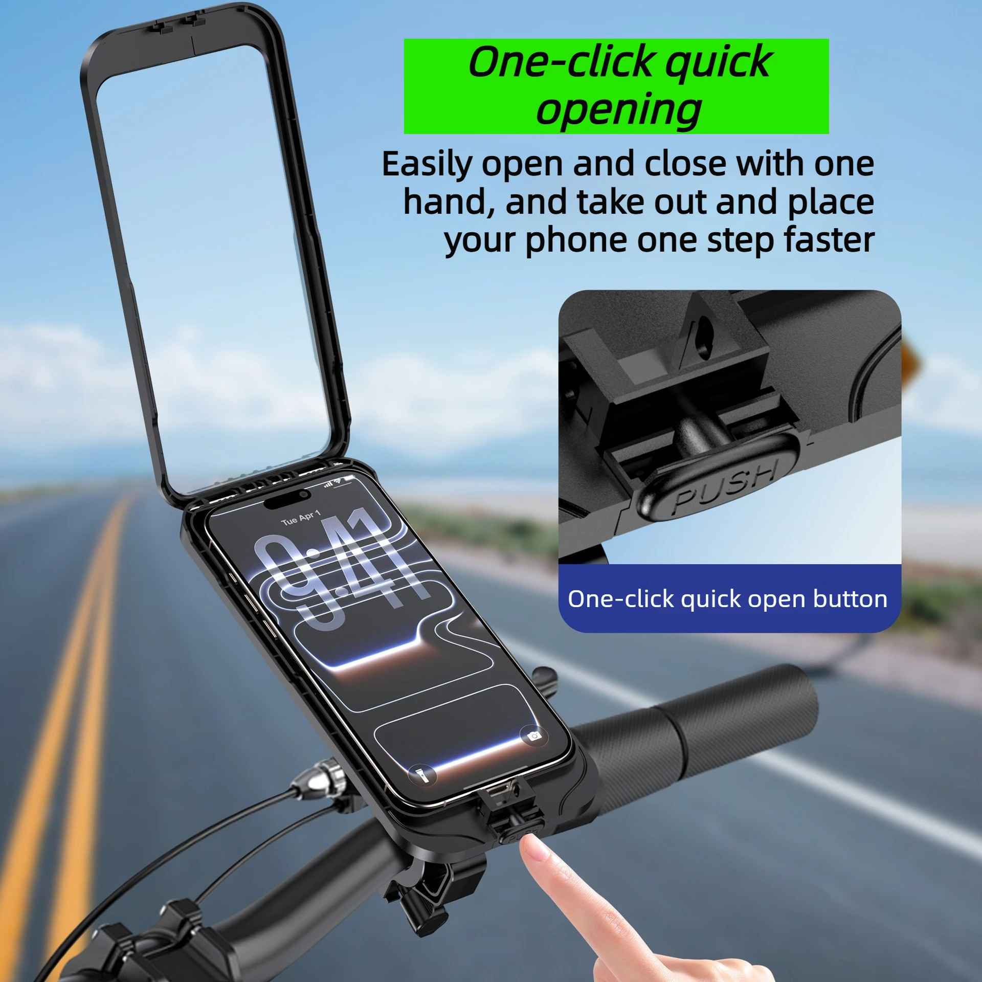 Support de Téléphone pour Moto et Vélo Anti-Vibration avec Rotation 360° image 3