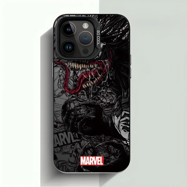 Coque de téléphone anti-chute mate Lovely Venoms pour iPhone 17, 17e, 16e, 16, 15, 14, 13, 12, 11 mini, Pro Max, X, XR, XSMAX, Air Plus vue 2